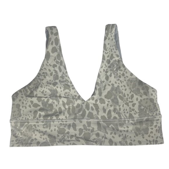 lululemon athletica Other - Lululemon Align V-Neck Bra Light Support A/B Cup Size 12 Cheetah Camo Antique Wh